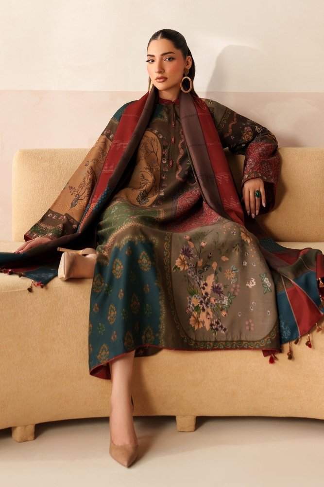 3PC LAWN PRINTED SHIRT WITH VOILE PRINTED DUAPTTA - 4016