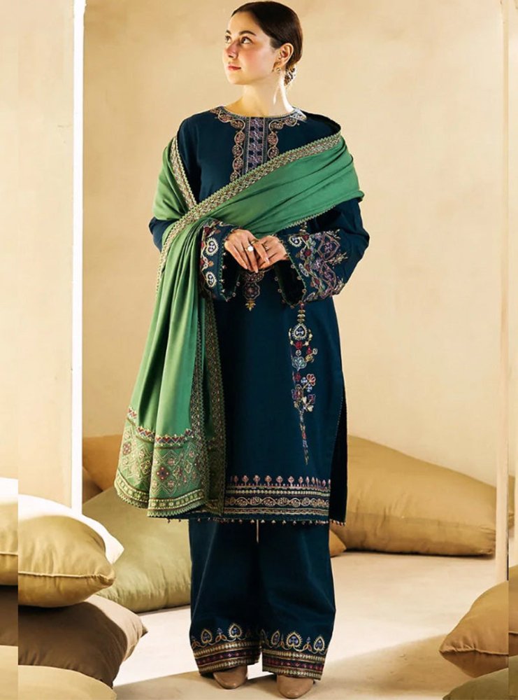 Lawn 3PC Embroidered with Cotton Net Viscose Embroidered Dupatta -5175